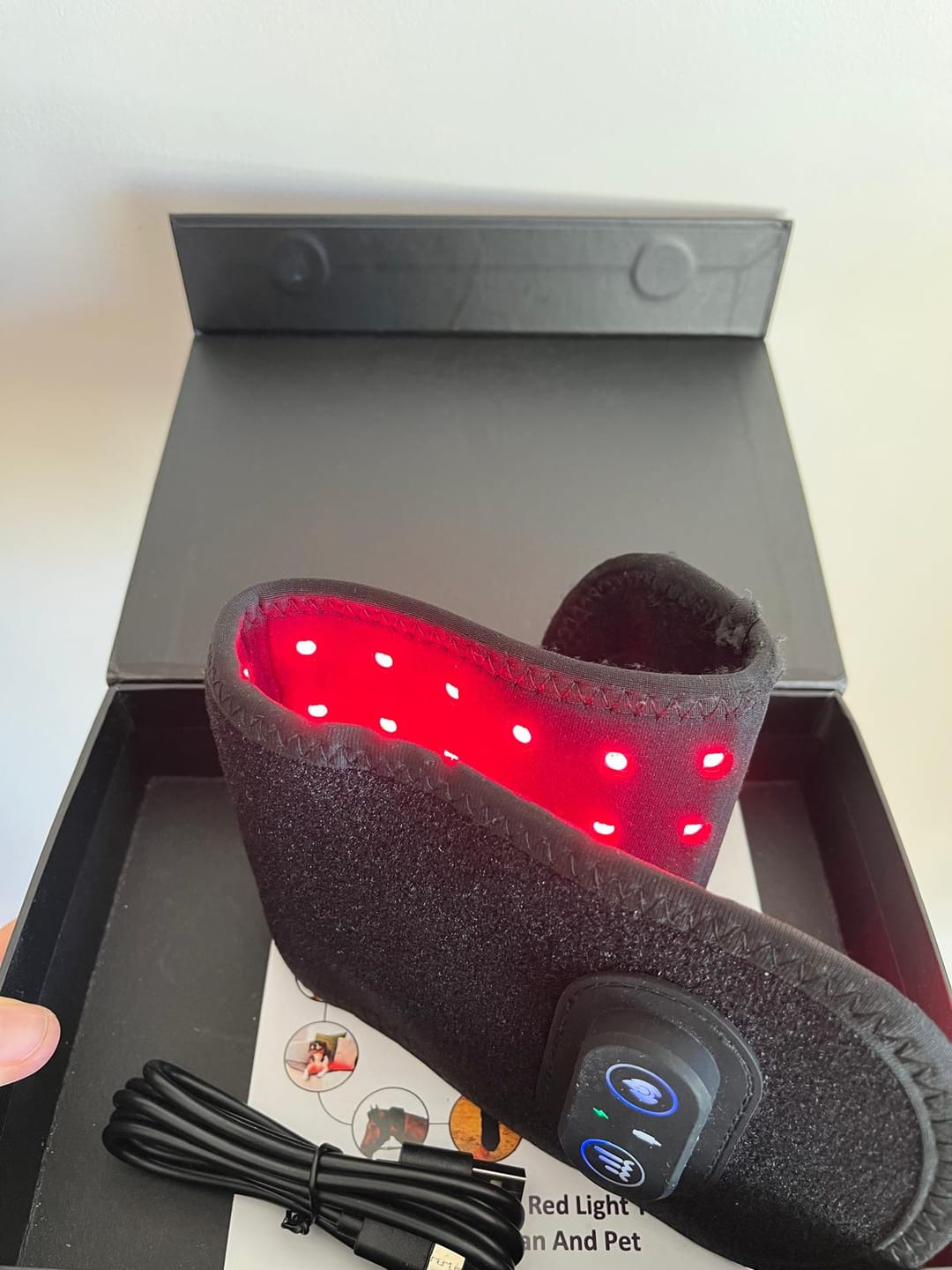 Customer photo review of Aliviura™ Red Light Therapy Hand & Wrist Wrap