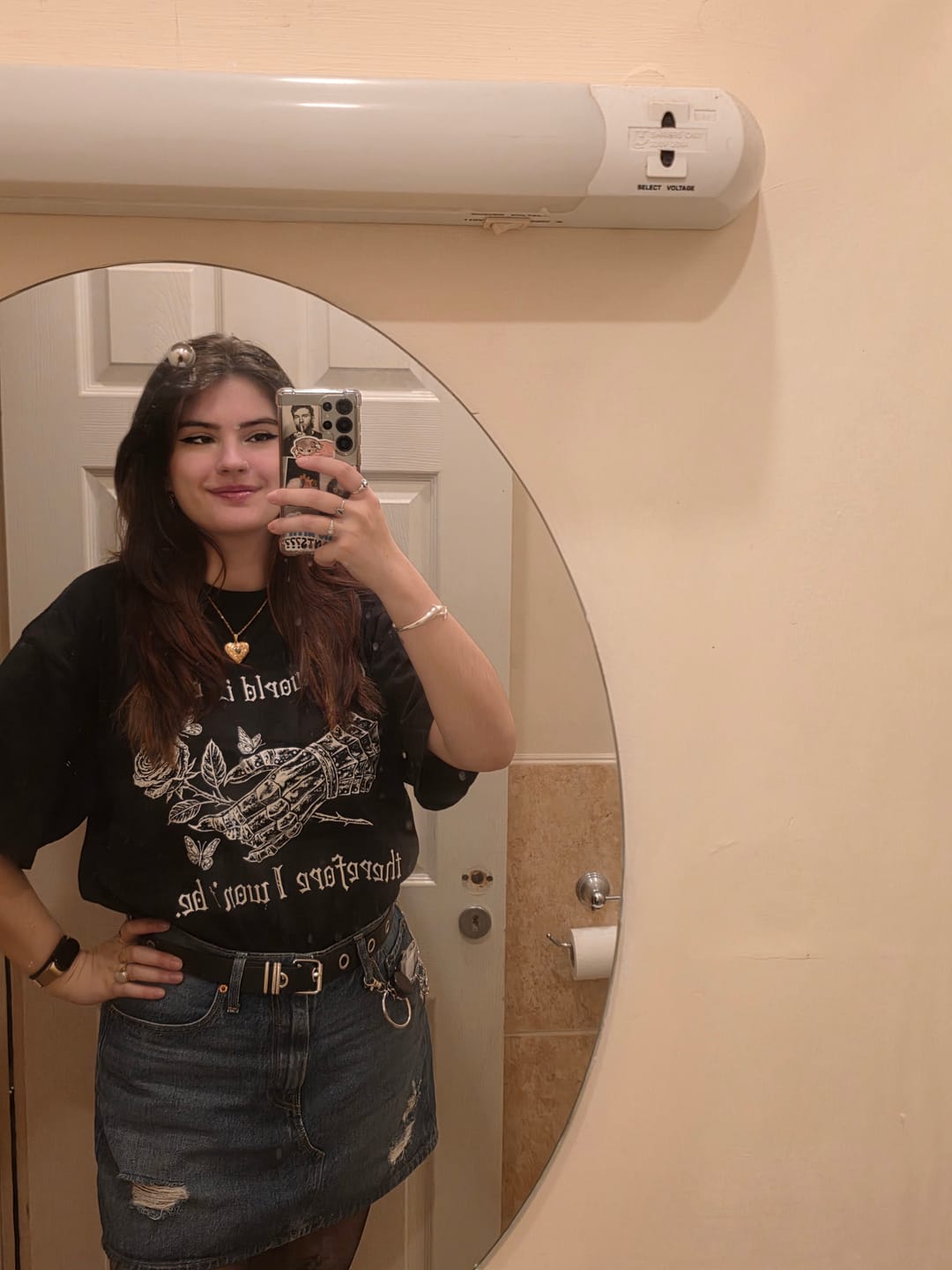 Customer photo review of Cruel World Oversized Tee