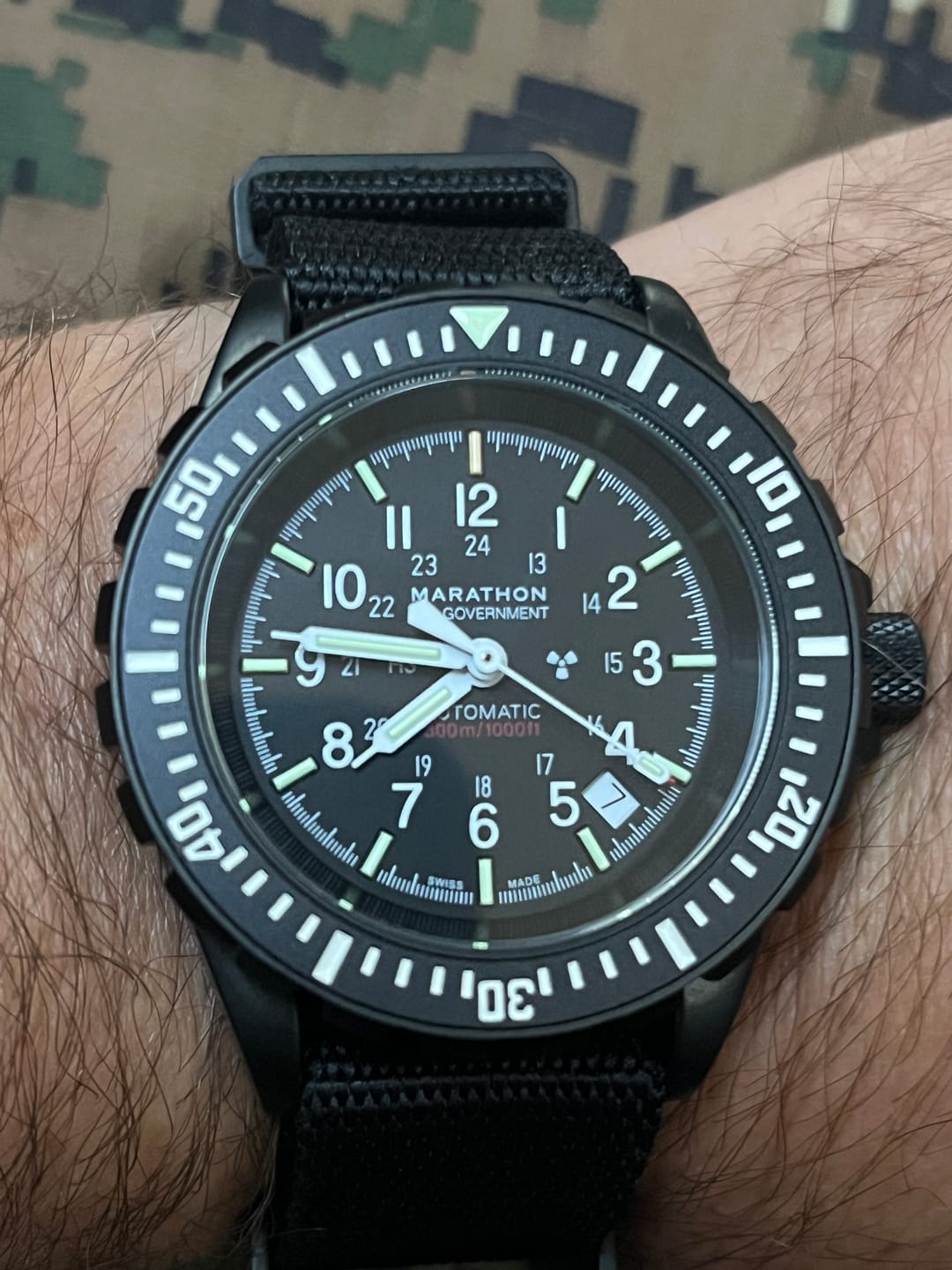 Customer photo review of Five Eye Nylon Watch Strap - PVD/Black