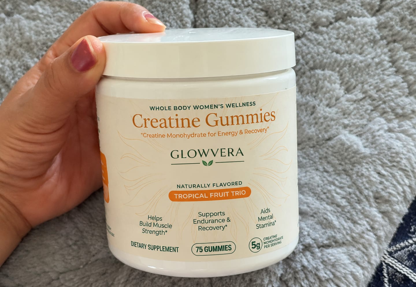 Customer photo review of Gomitas de Creatina Trío Tropical