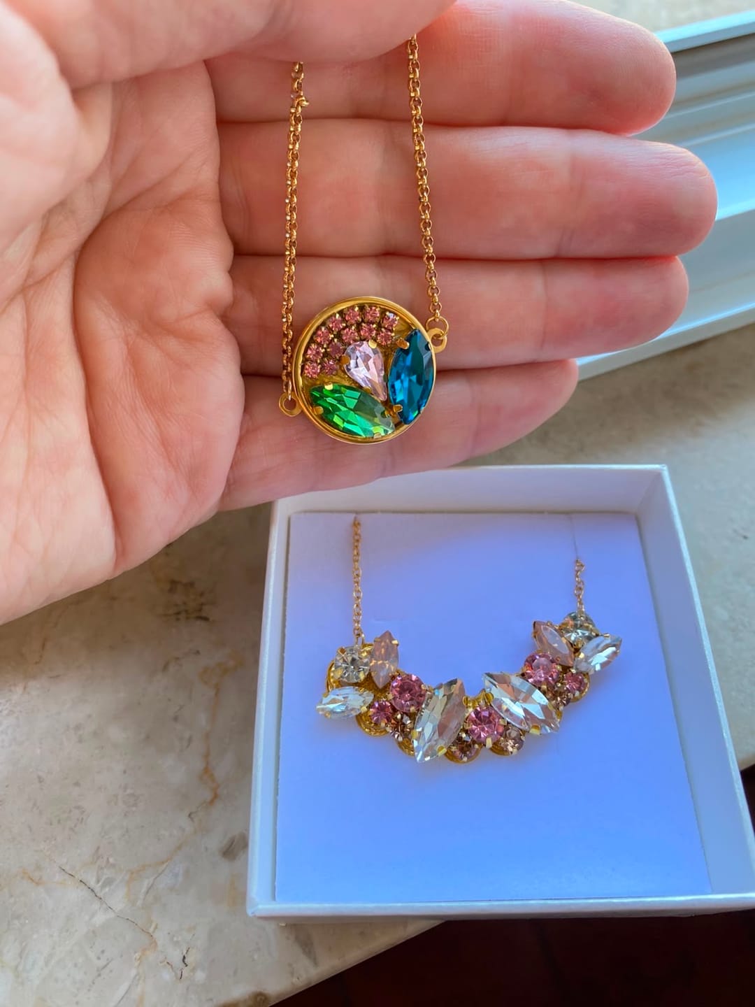 Customer photo review of Collana Barchetta (Acciaio Inossidabile)
