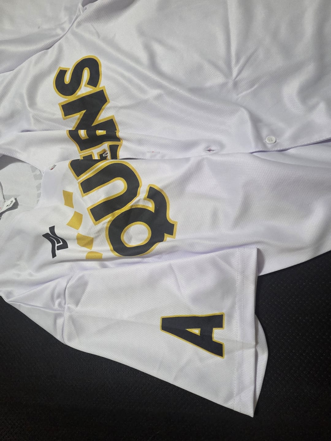 Customer photo review of Los Angeles Queens WPBL New 2026 Season Home Baseball Jersey