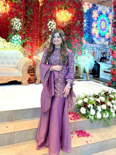Customer photo review of Mastaani Berry Shine Sharara Set