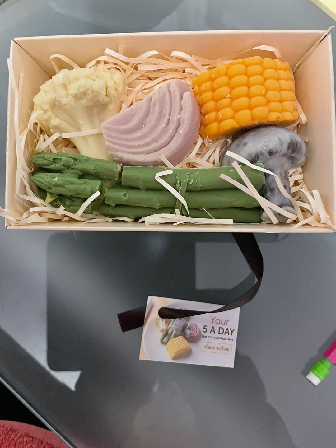 Customer photo review of Five A Day Chocolate Vegetables
