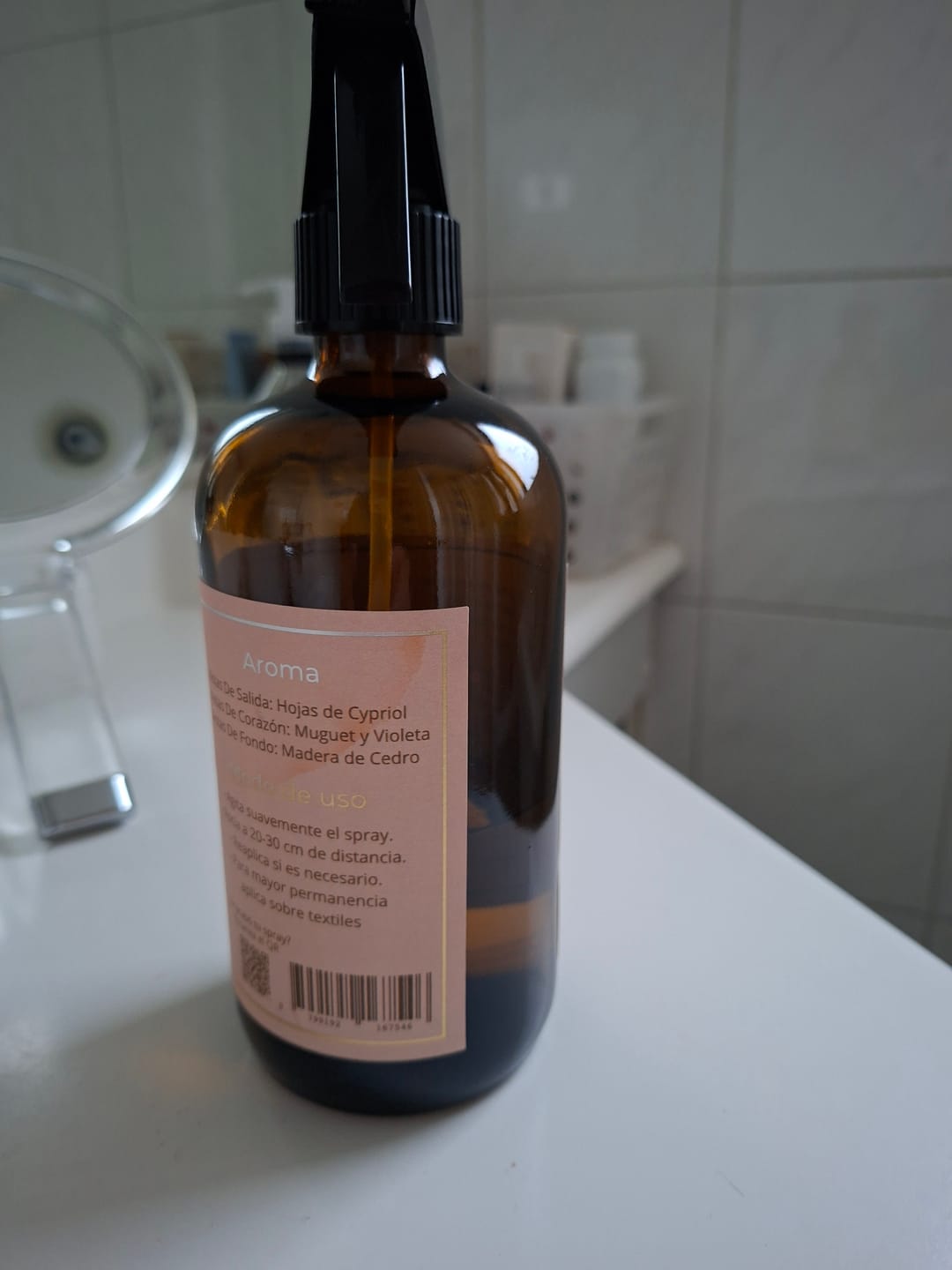 Customer photo review of Spray Para Textiles - Cedro