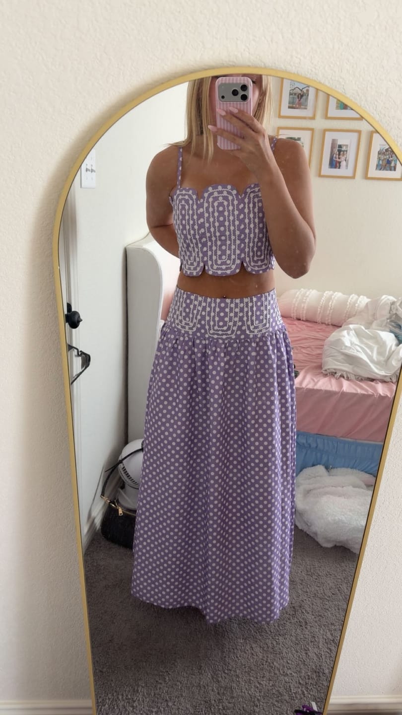 Customer photo review of Polka Dot Rally Top