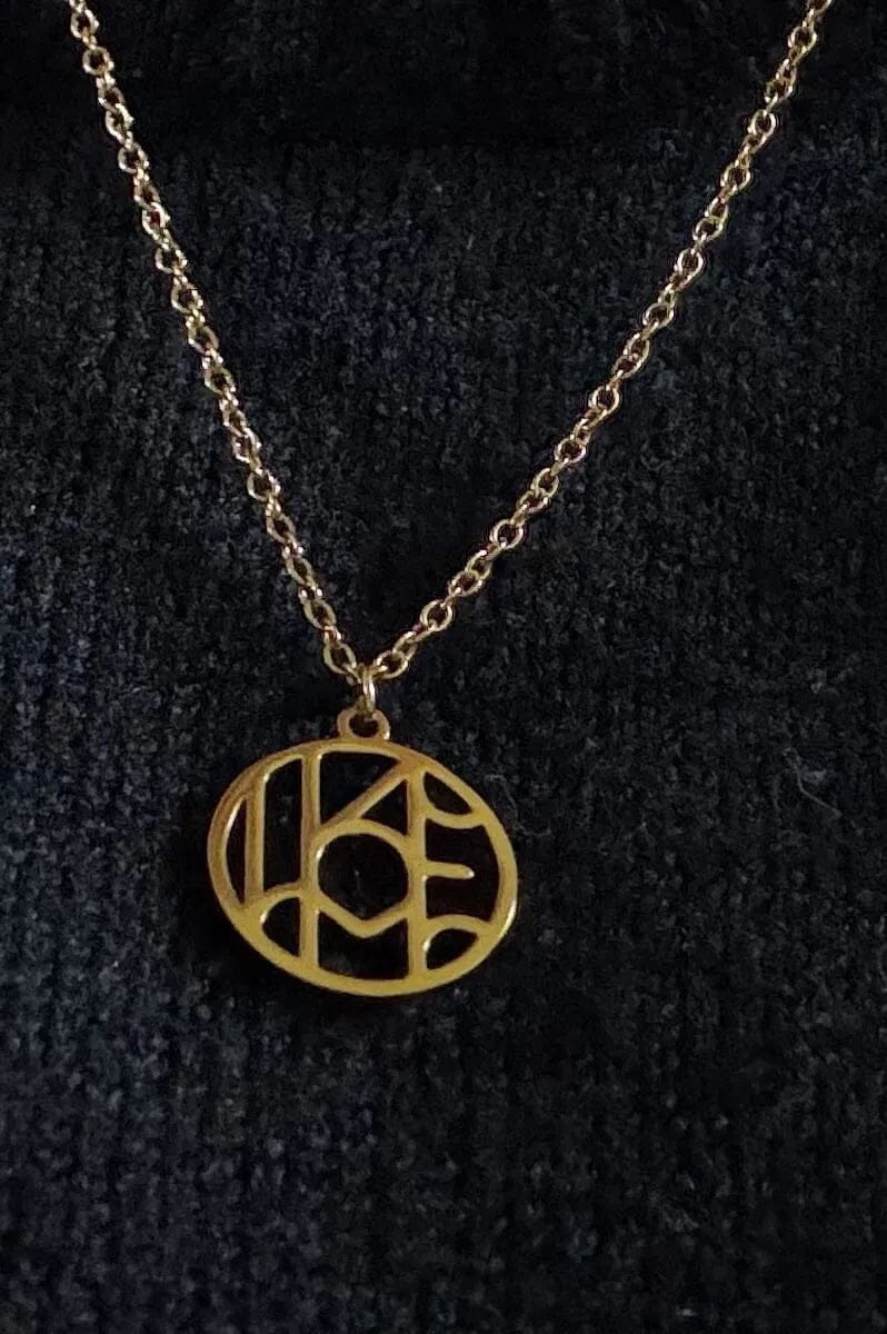 Customer photo review of Custom Monogram Necklace