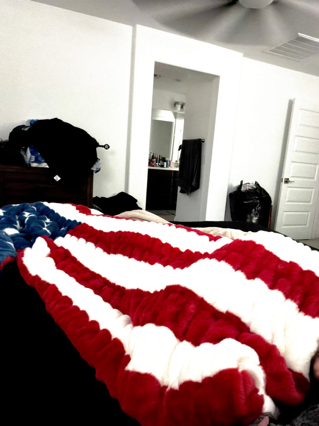 Customer photo review of Hugs Flag Blanket