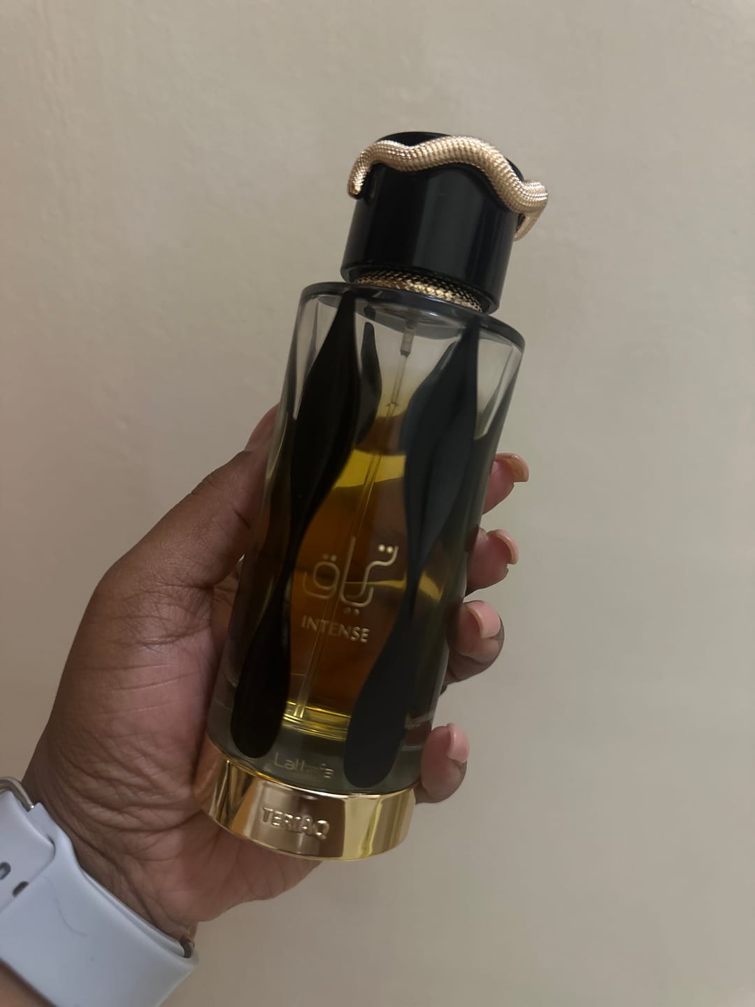 Customer photo review of Teriaq Intense Eau Parfum 100ml - Lattafa