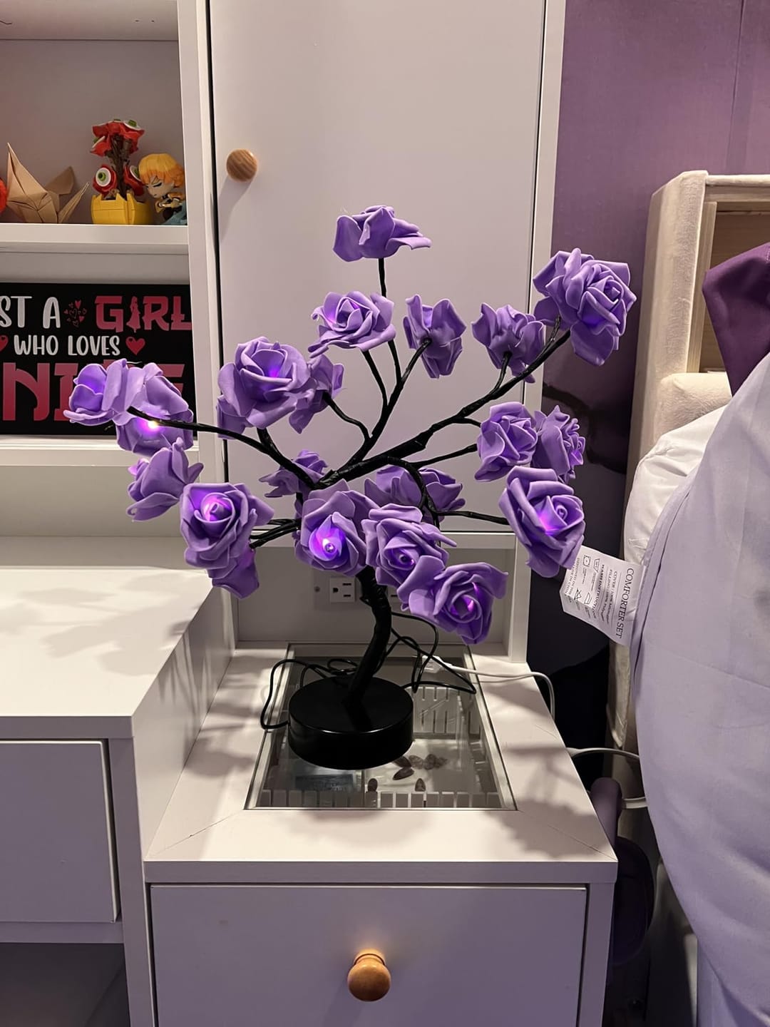 Customer photo review of RoseNest - Touch Control LED Rose Tree Lamp