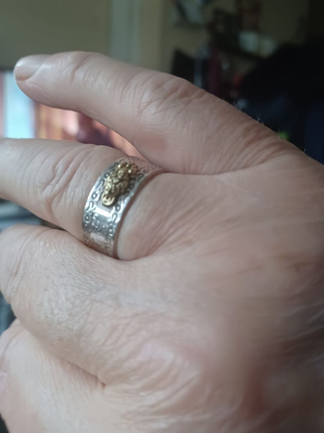 Customer photo review of The Gold Pixiu Mantra Ring