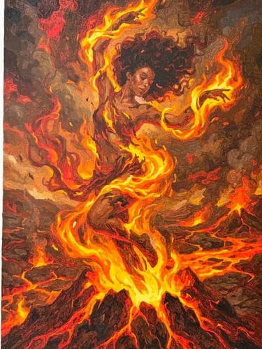 Customer photo review of Fire Dancer Molten Stage (80 Color Paint by Numbers)