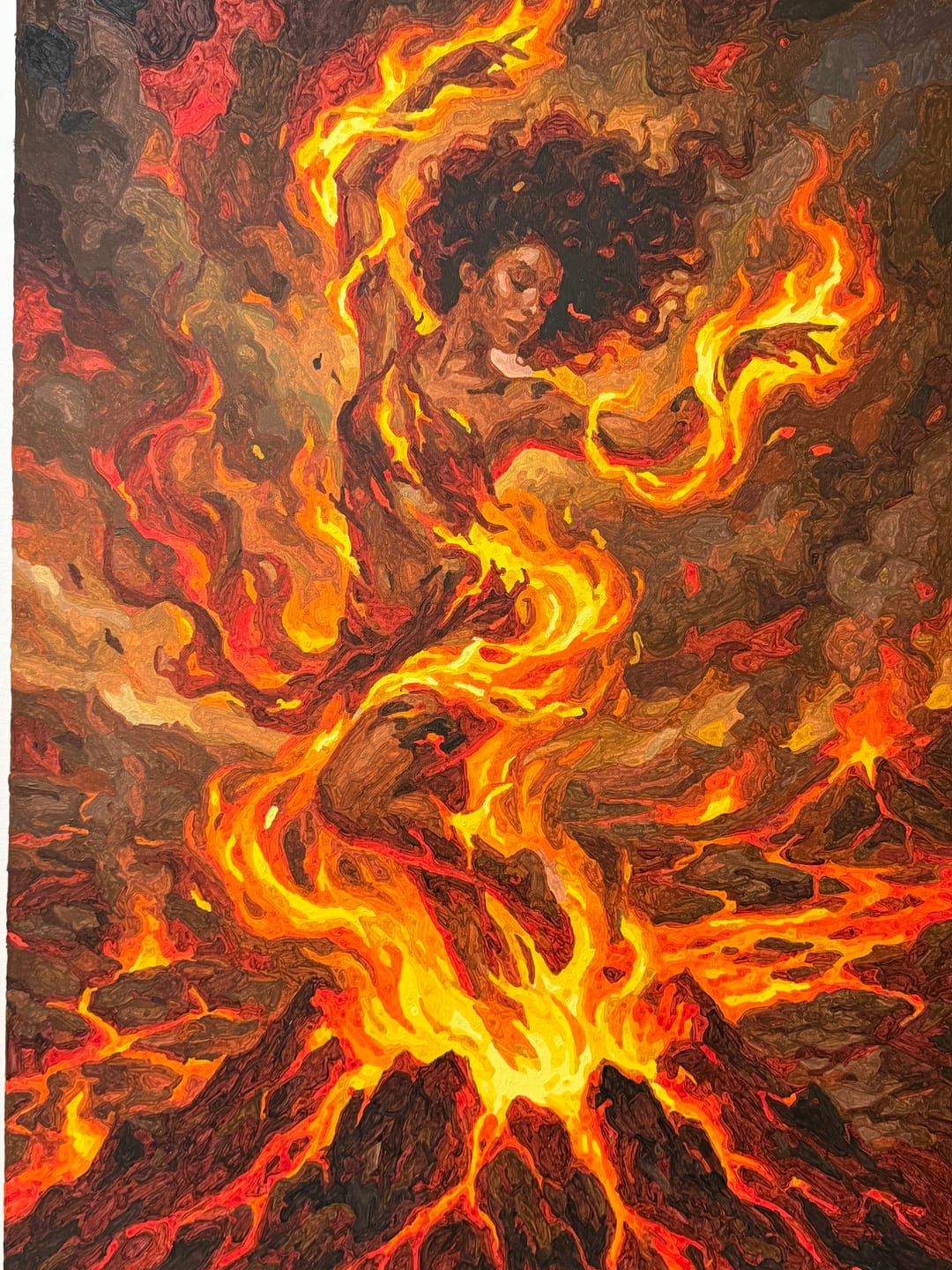 Customer photo review of Fire Dancer Molten Stage (80 Color Paint by Numbers)