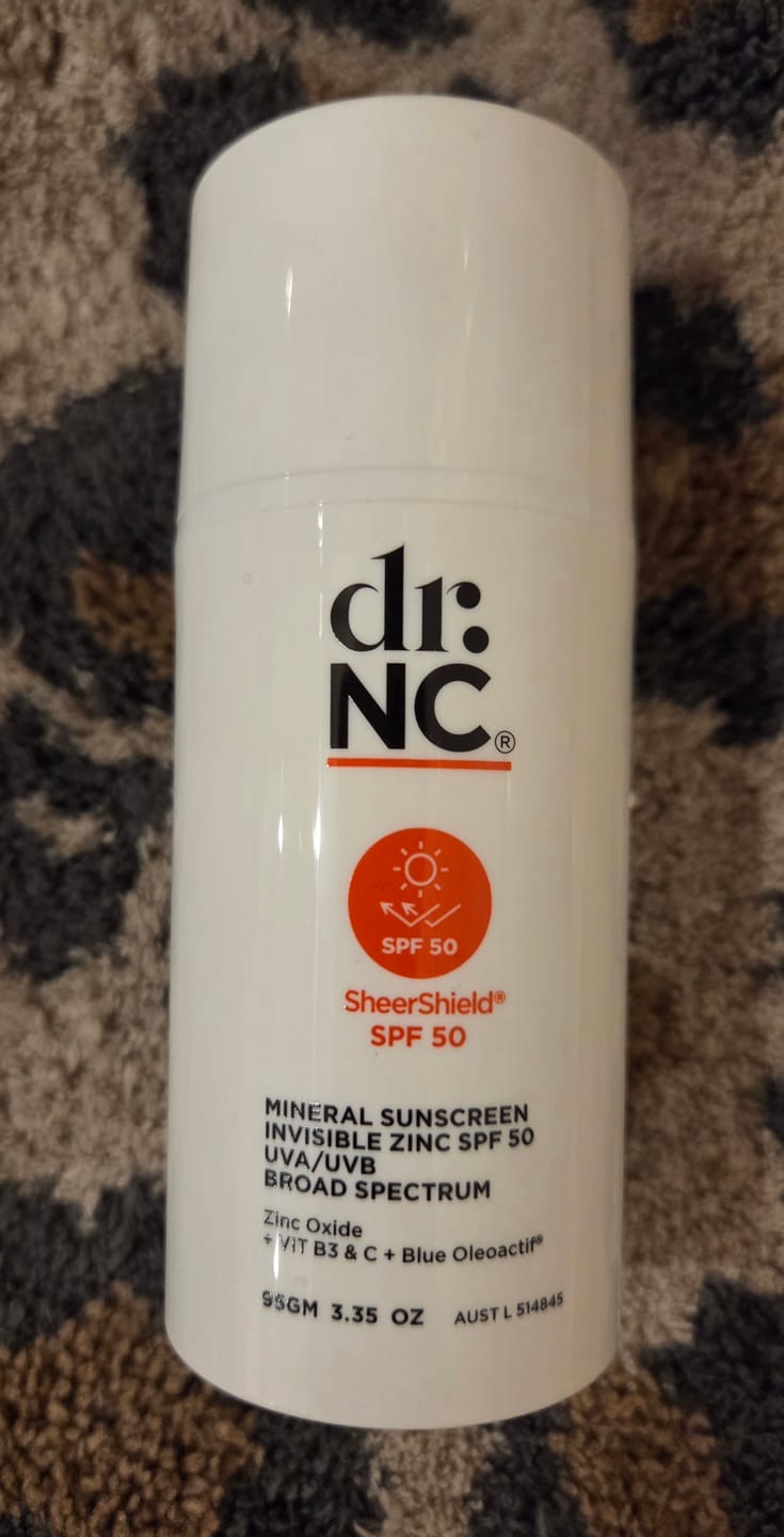 Customer photo review of drNC SHEERSHIELD® INVISIBLE ZINC SPF 50