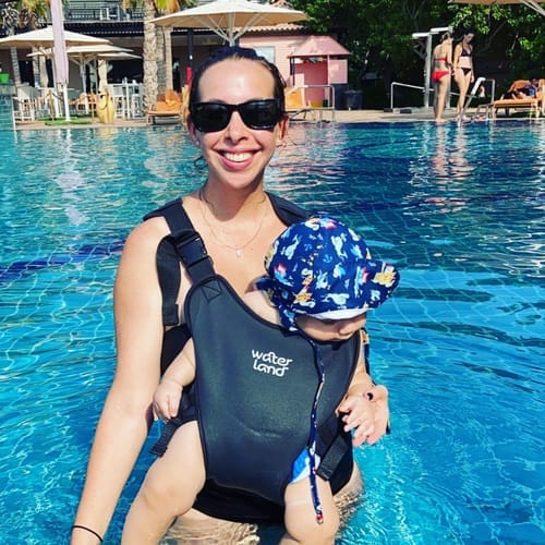 Customer photo review of WaterLand Baby Carrier