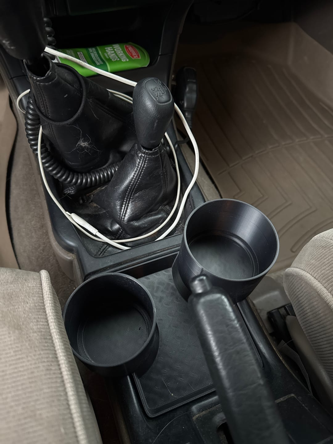 Customer photo review of 5 Speed 3rd Gen Toyota 4Runner Cup Holder Upgrade (1996–1998)
