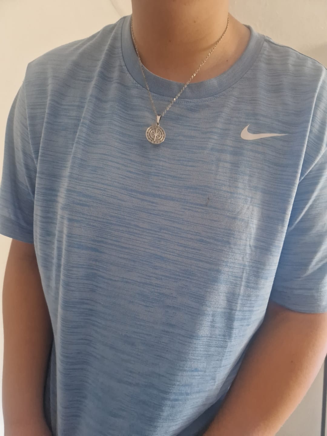 Customer photo review of "To My Son" - Compass Pendant