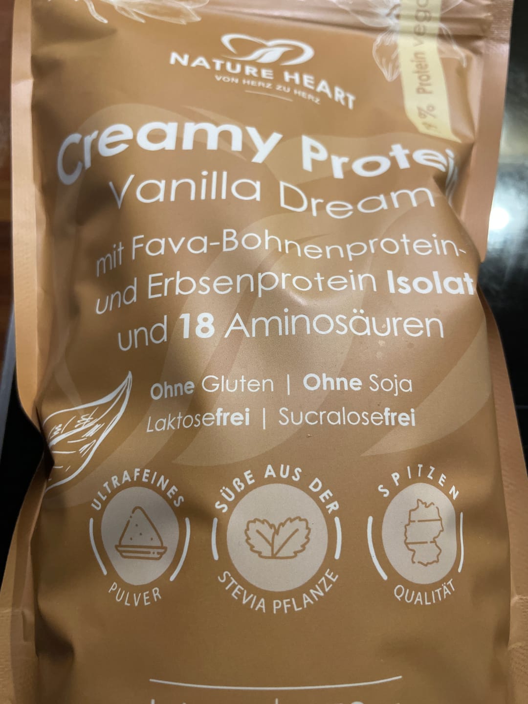 Customer photo review of Creamy Protein Vanilla Dream