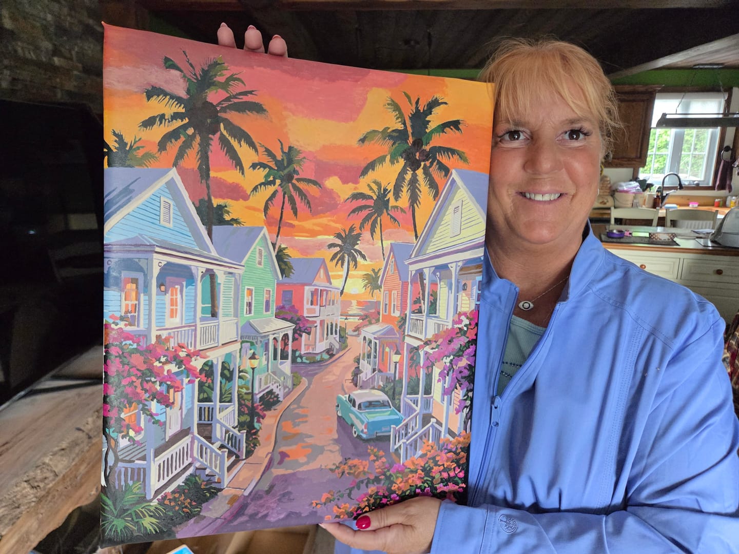 Customer photo review of Key West Conch Street (Paint by Numbers)