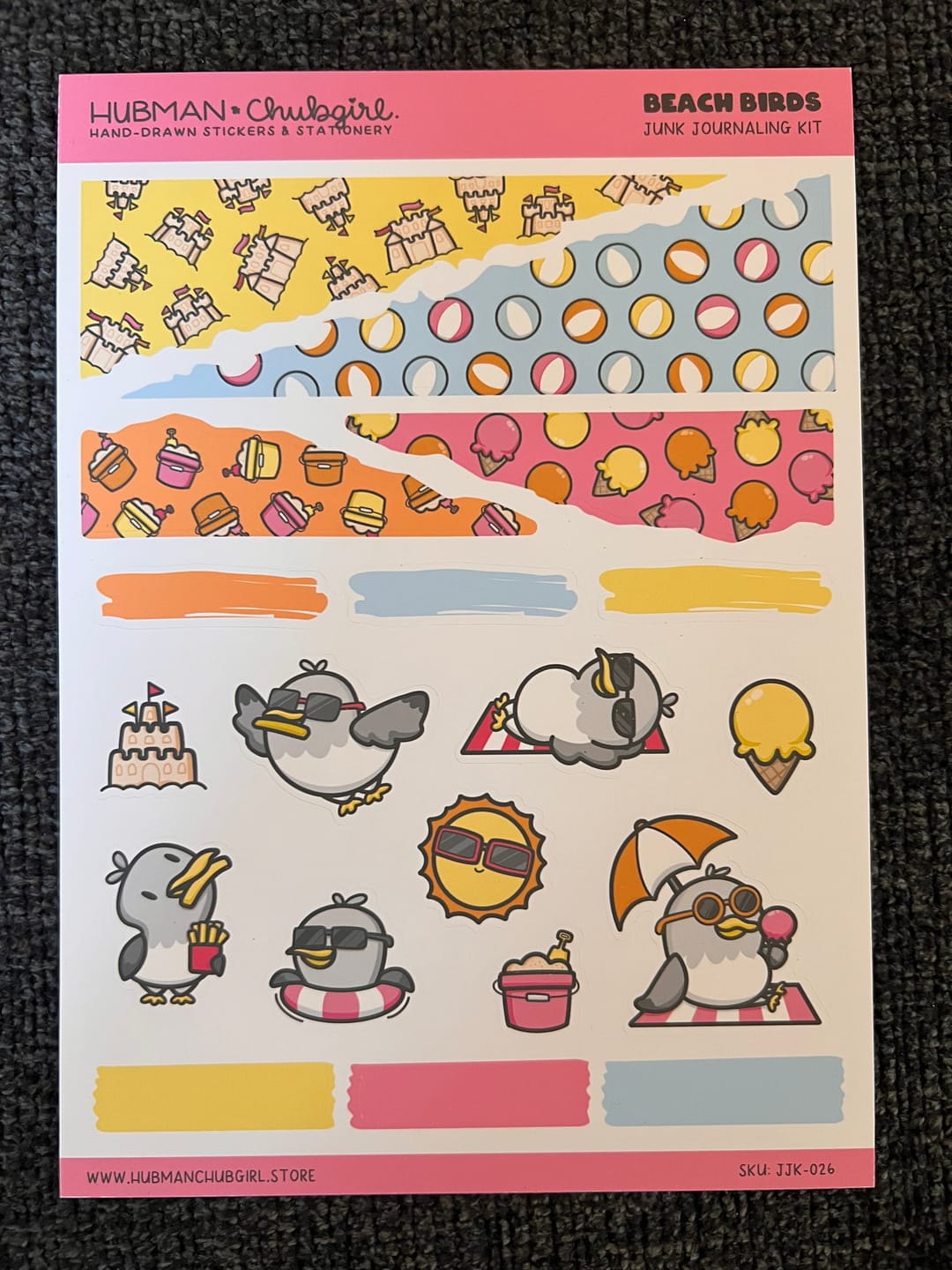 Customer photo review of Beach Birds Junk Journaling Kit