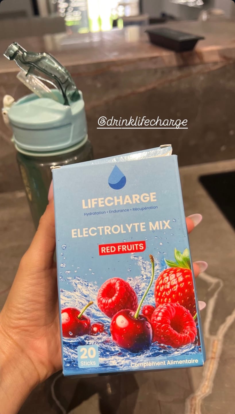 Customer photo review of Poudre d'Électrolytes LifeCharge