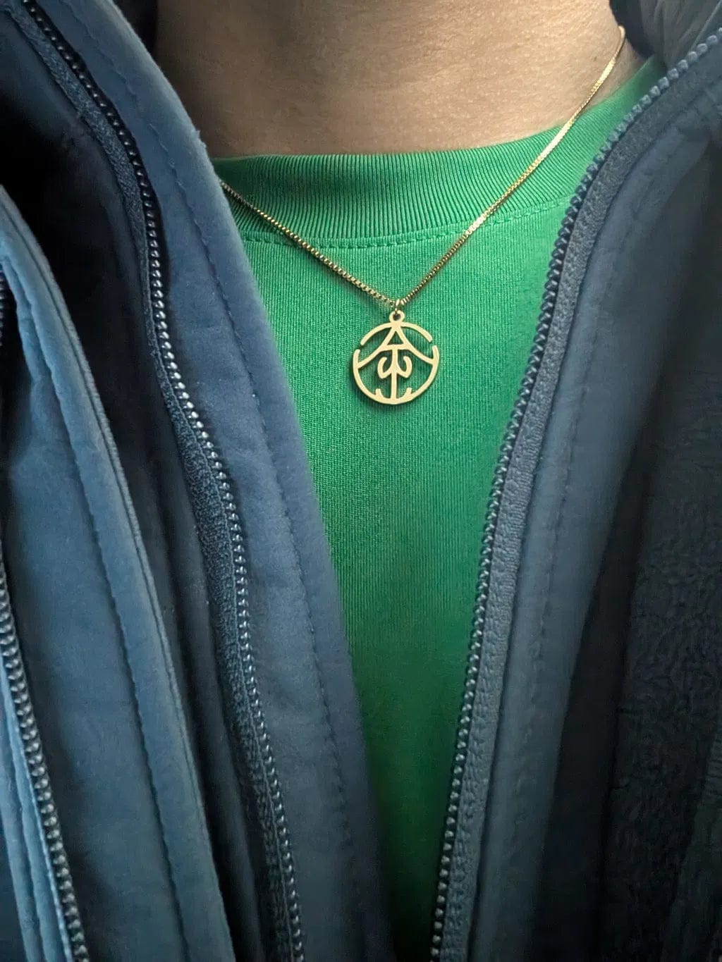 Customer photo review of Custom Monogram Necklace