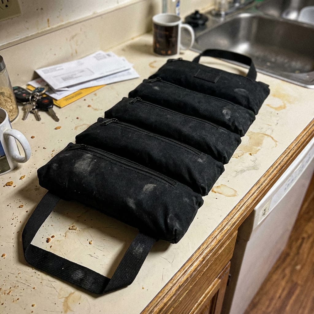 Customer photo review of TaskPack™ 5-Pocket Tool Organizer