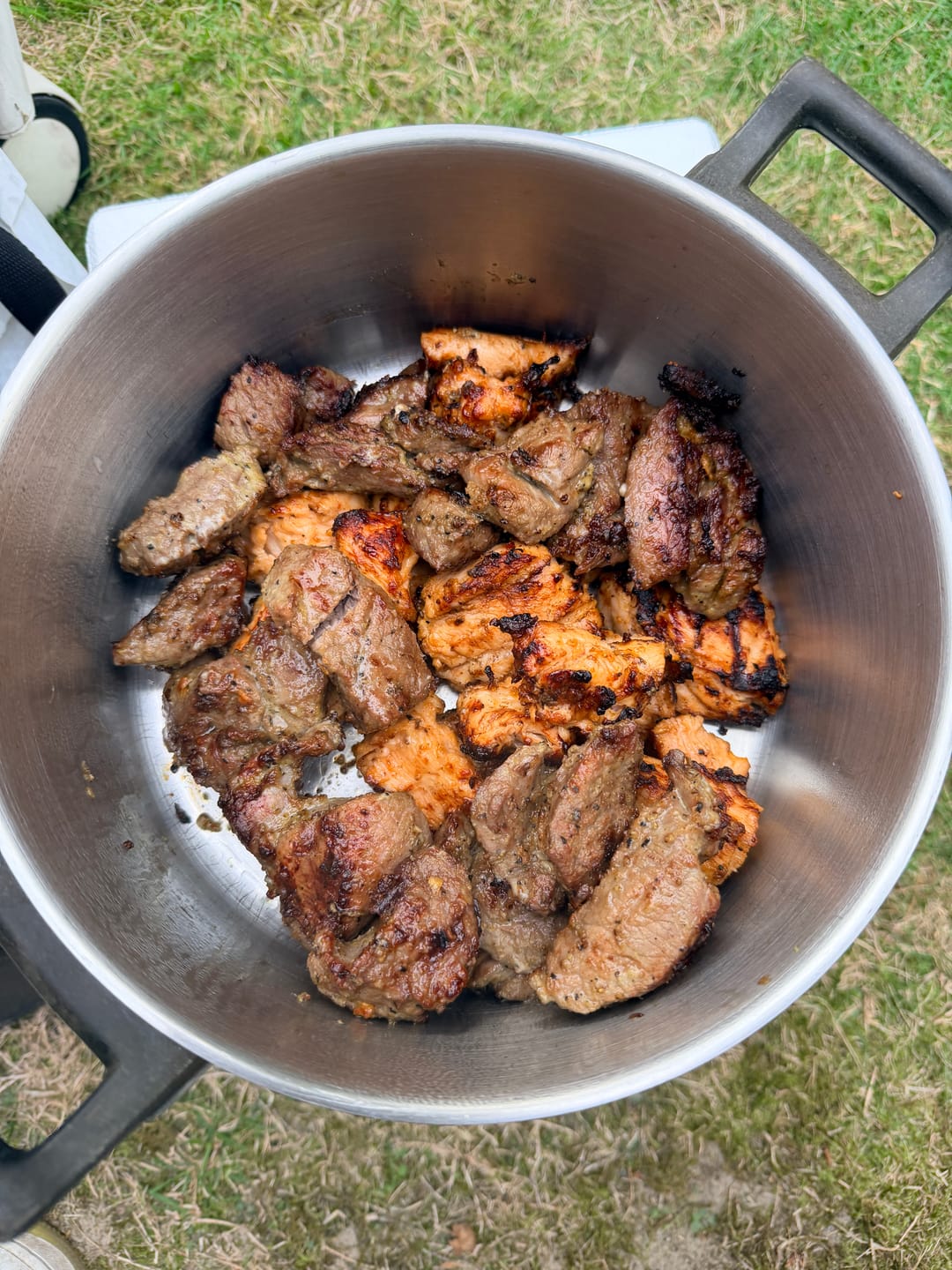 Customer photo review of Schweine-Schaschlik Original - Mayonnaise Zwiebel Kräuter Marinade | mySchaschlik