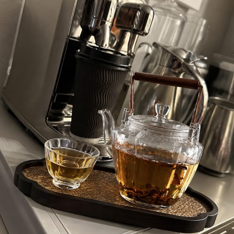 Customer photo review of Hikaru Portable Glass Tea Set