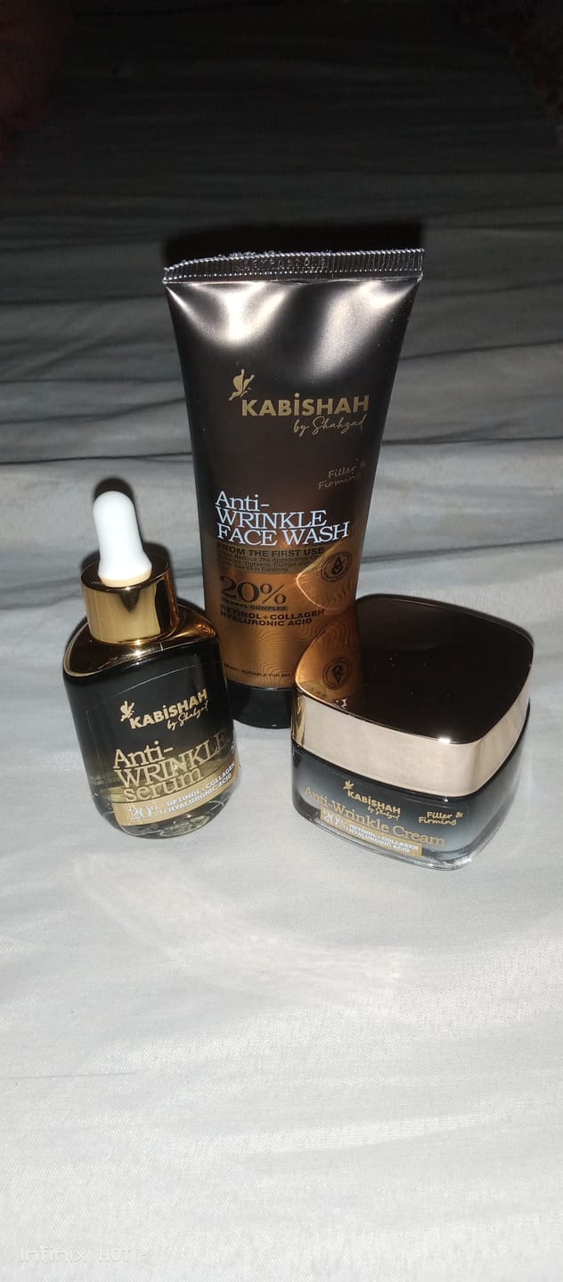 Customer photo review of Anti Wrinkle Complete Skincare Kit