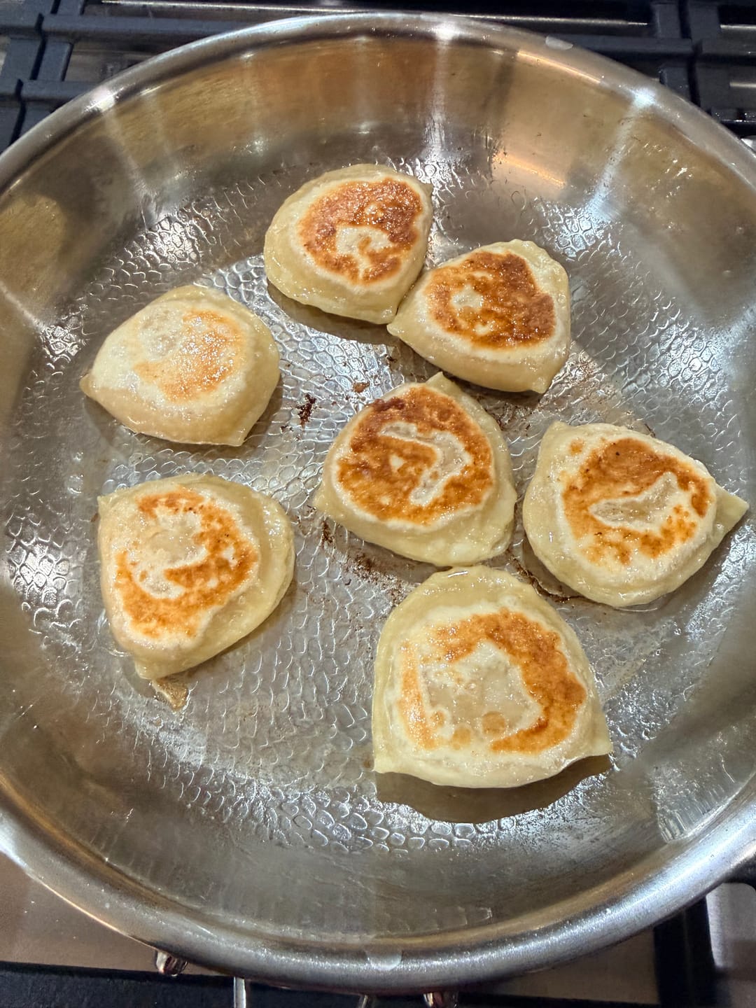 Customer photo review of Hand-Hammered Titanium Pan