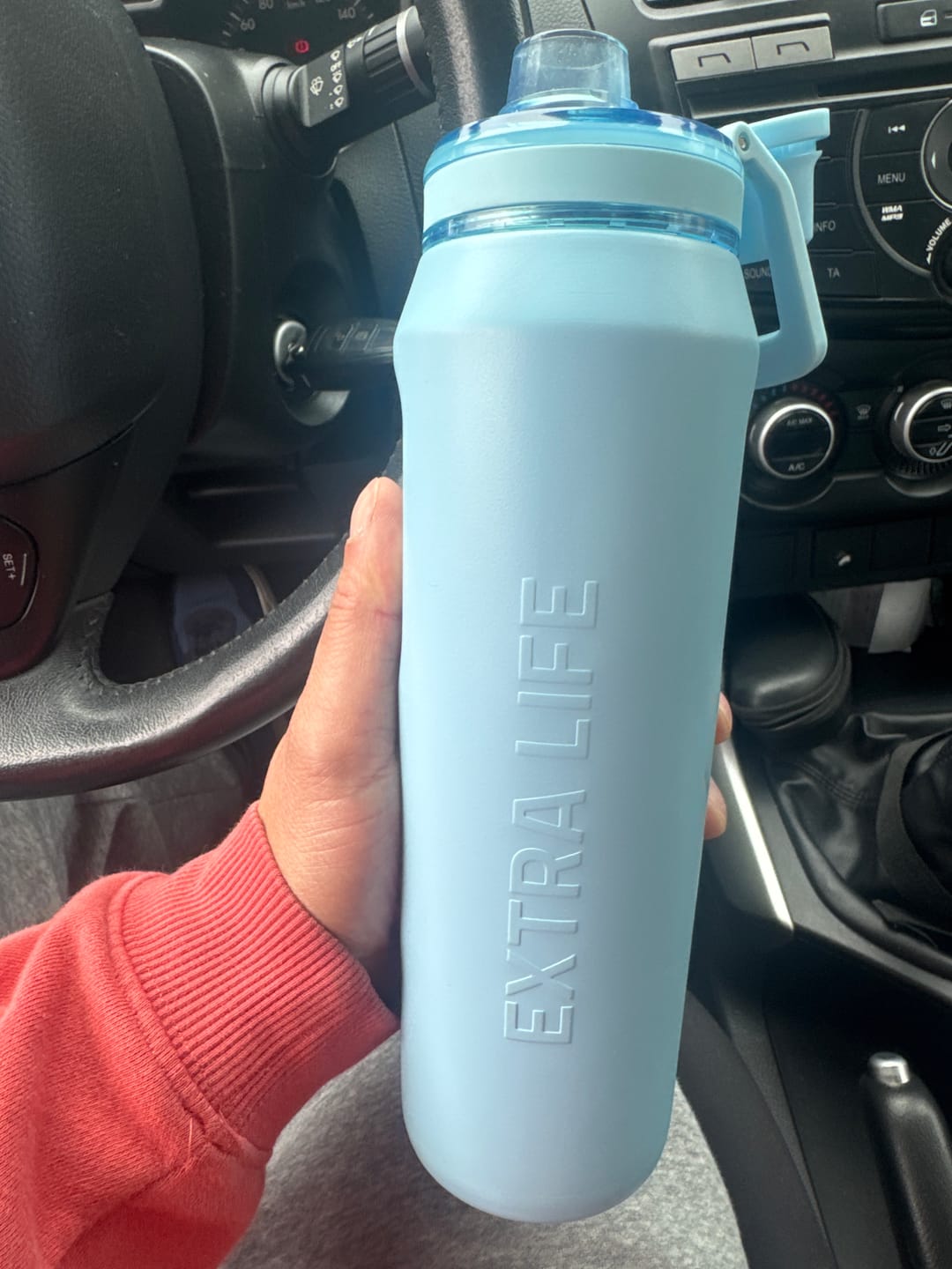 Customer photo review of Botella Térmica Acero Inoxidable 750 ml Azul