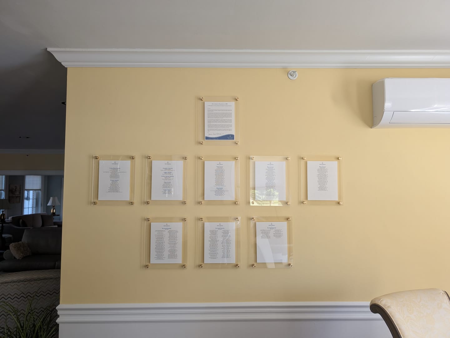 Customer photo review of Floating Acrylic Picture Frames