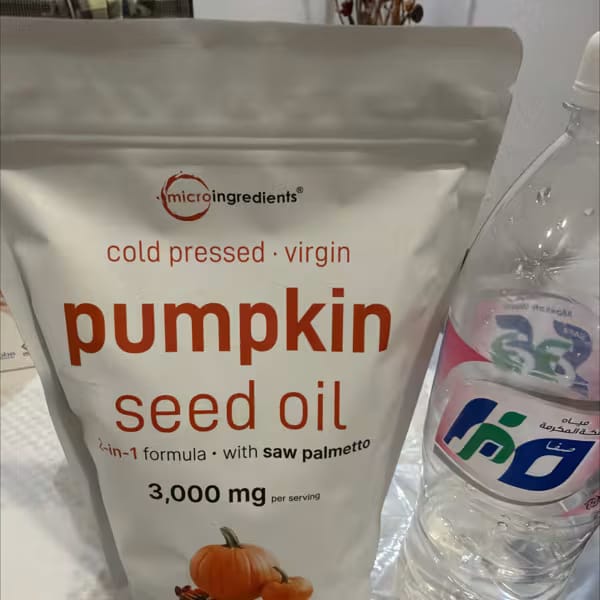 Customer photo review of Nuvrela™ Hair Growth Formula (Pumpkin Seed Oil + Saw Palmetto)