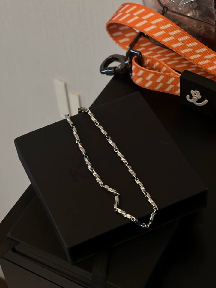 Customer photo review of Mobius Link Necklace