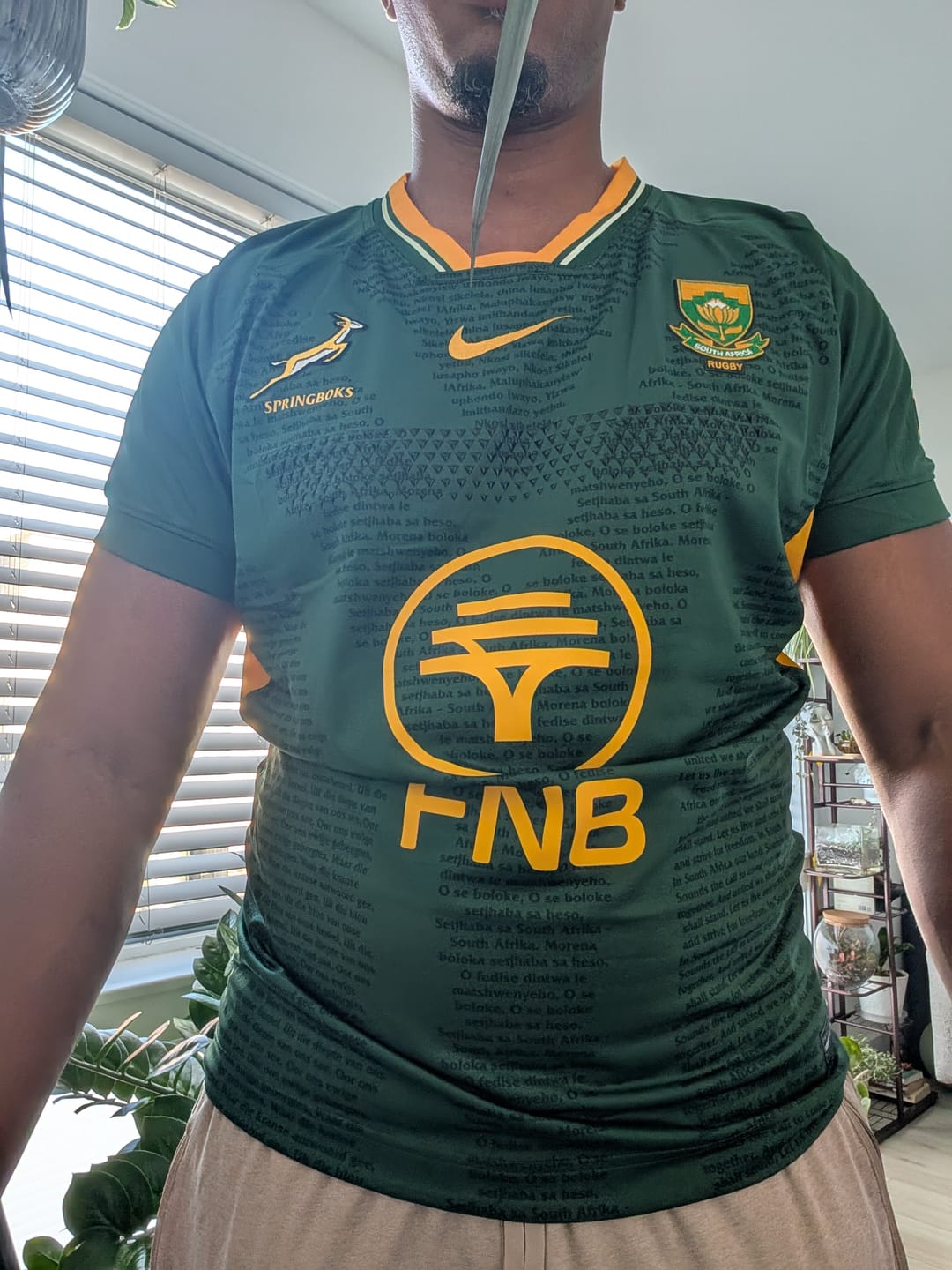 Customer photo review of Springboks Nike Men's 2026 RGR Authentic Jersey