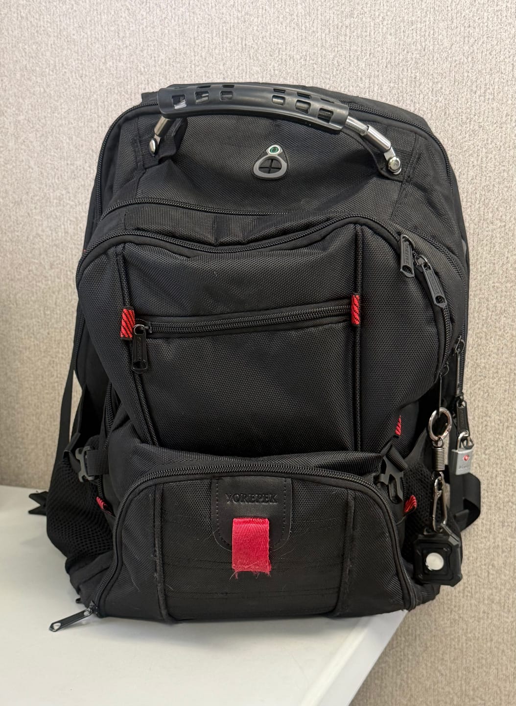 Customer photo review of Trackable Luggage Tag