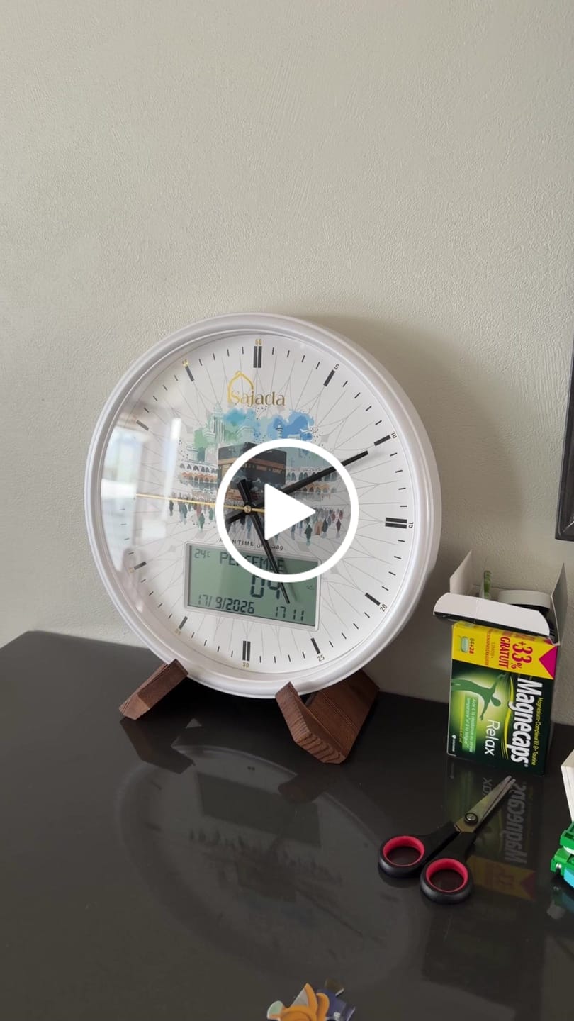 Customer video review of Sajada Azan Clock