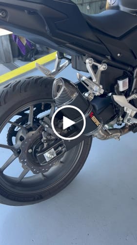 Customer video review of Tramo Final Slip-On CBR 500R/ CB500X /CB500F (2013-2025) Acero Inoxidable