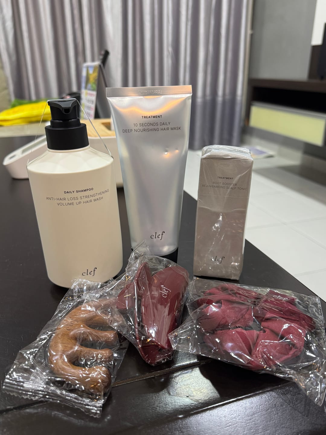Customer photo review of [AHQQIAO] Anti Hair Loss Hair Care Set