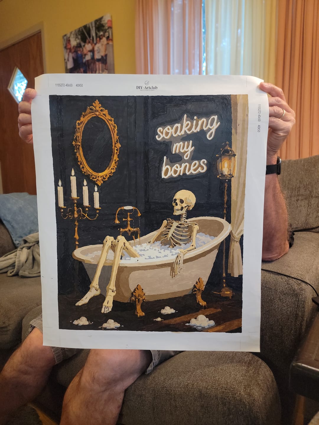 Customer photo review of Surprise Painting | Paint by Numbers