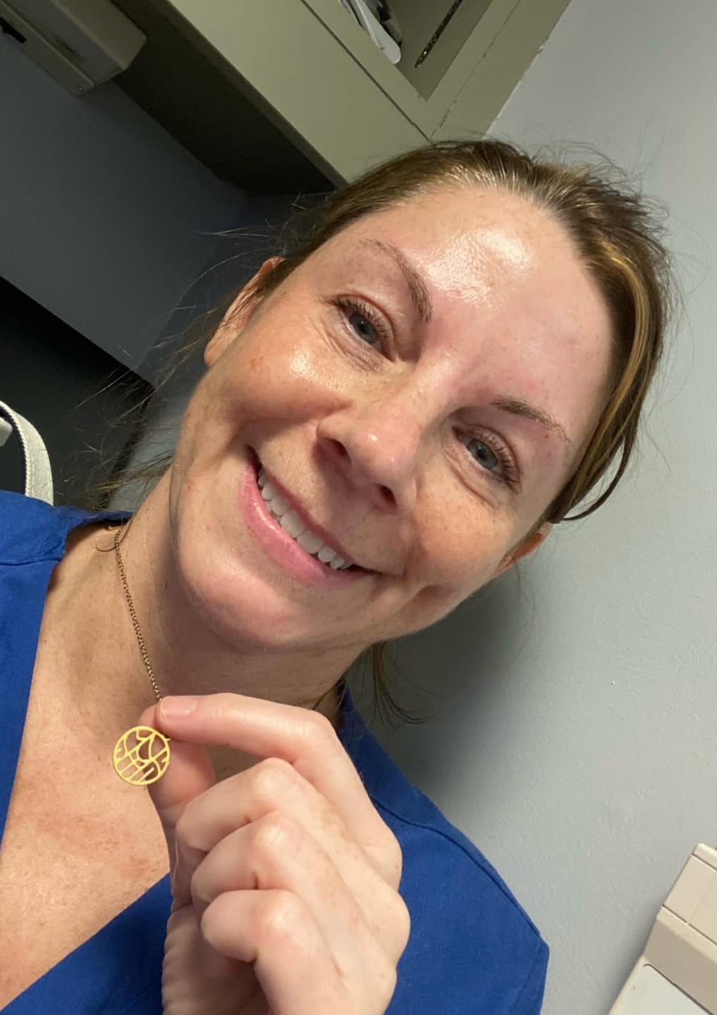 Customer photo review of Custom Monogram Necklace