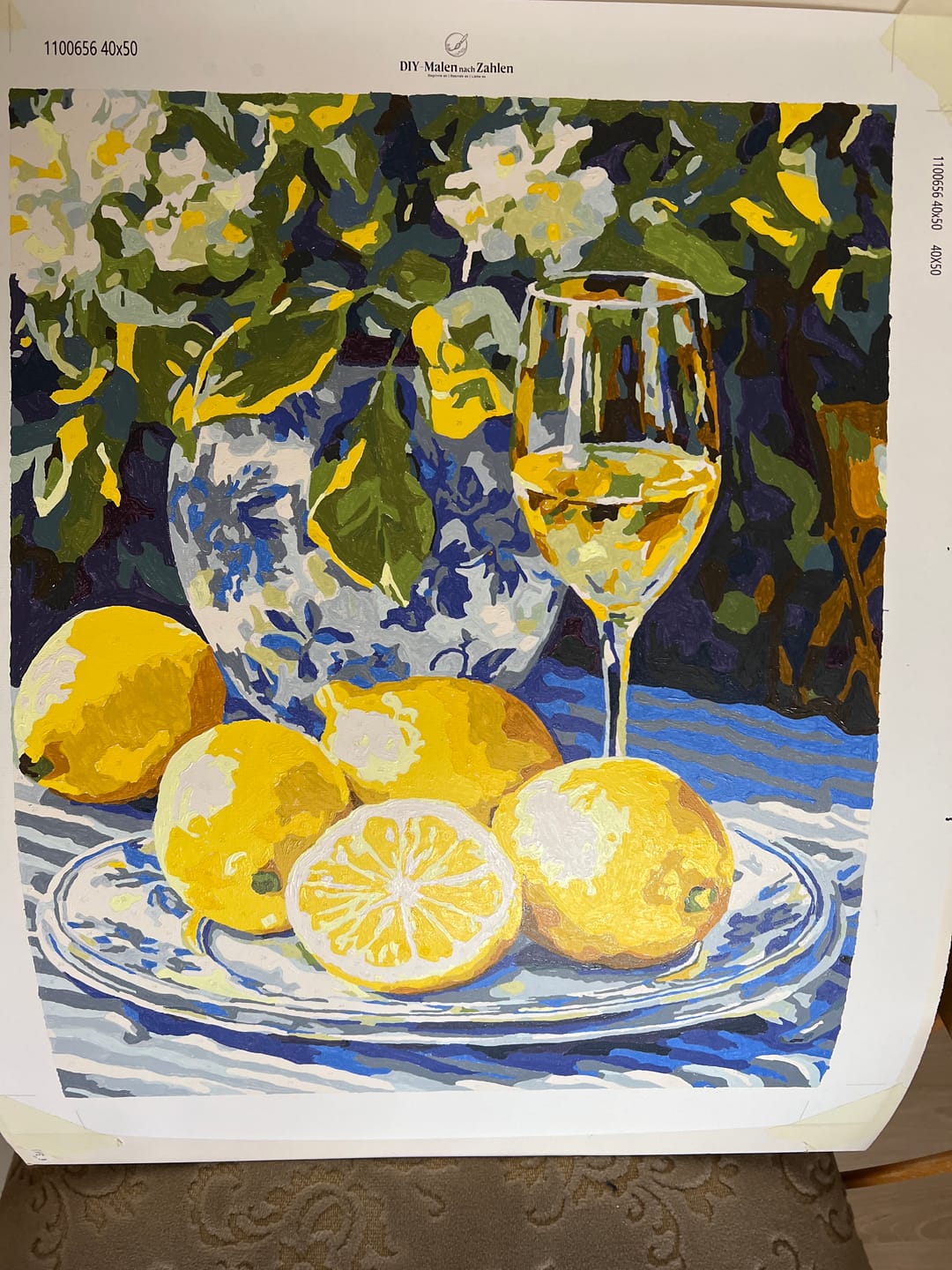 Customer photo review of Malen nach Zahlen - Zitrone und Wein