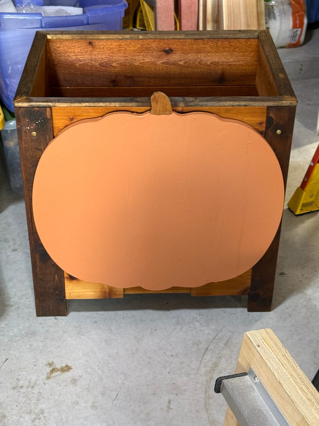Customer photo review of Unfinished Wood Happy Pumpkin Shape - Craft - up to 46"