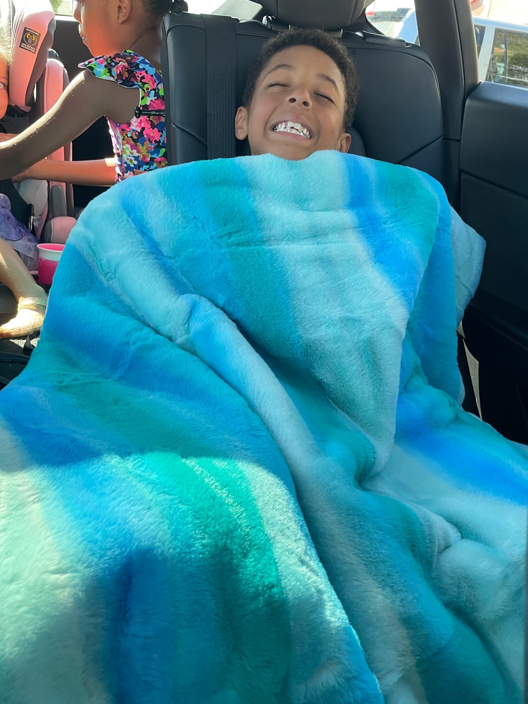Customer photo review of Lush Sea To Sky Blanket