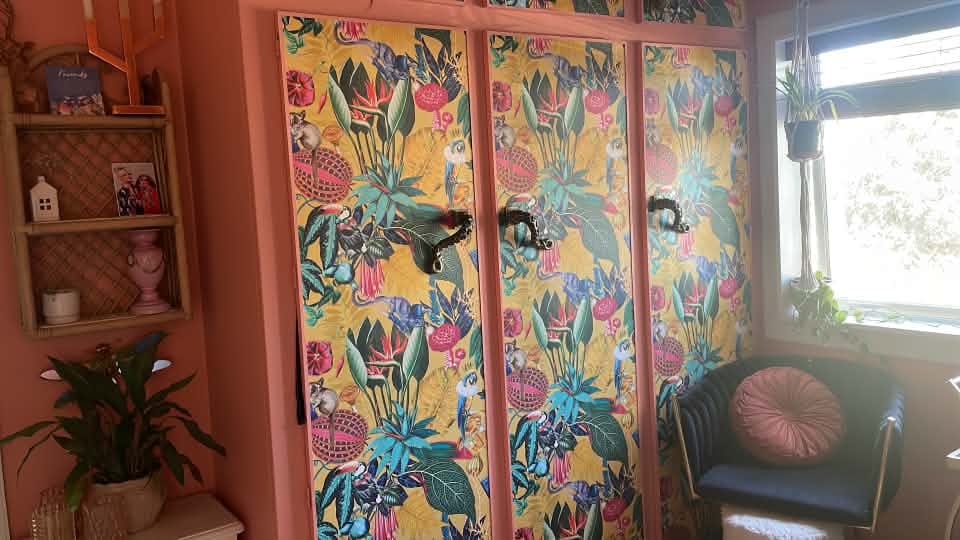 Customer photo review of Reverie Funky Jungle Wallpaper – Gold