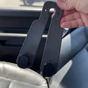 Customer photo review of Organizzazione Auto Ganci Doppio in Pelle Sintetica Morbida
