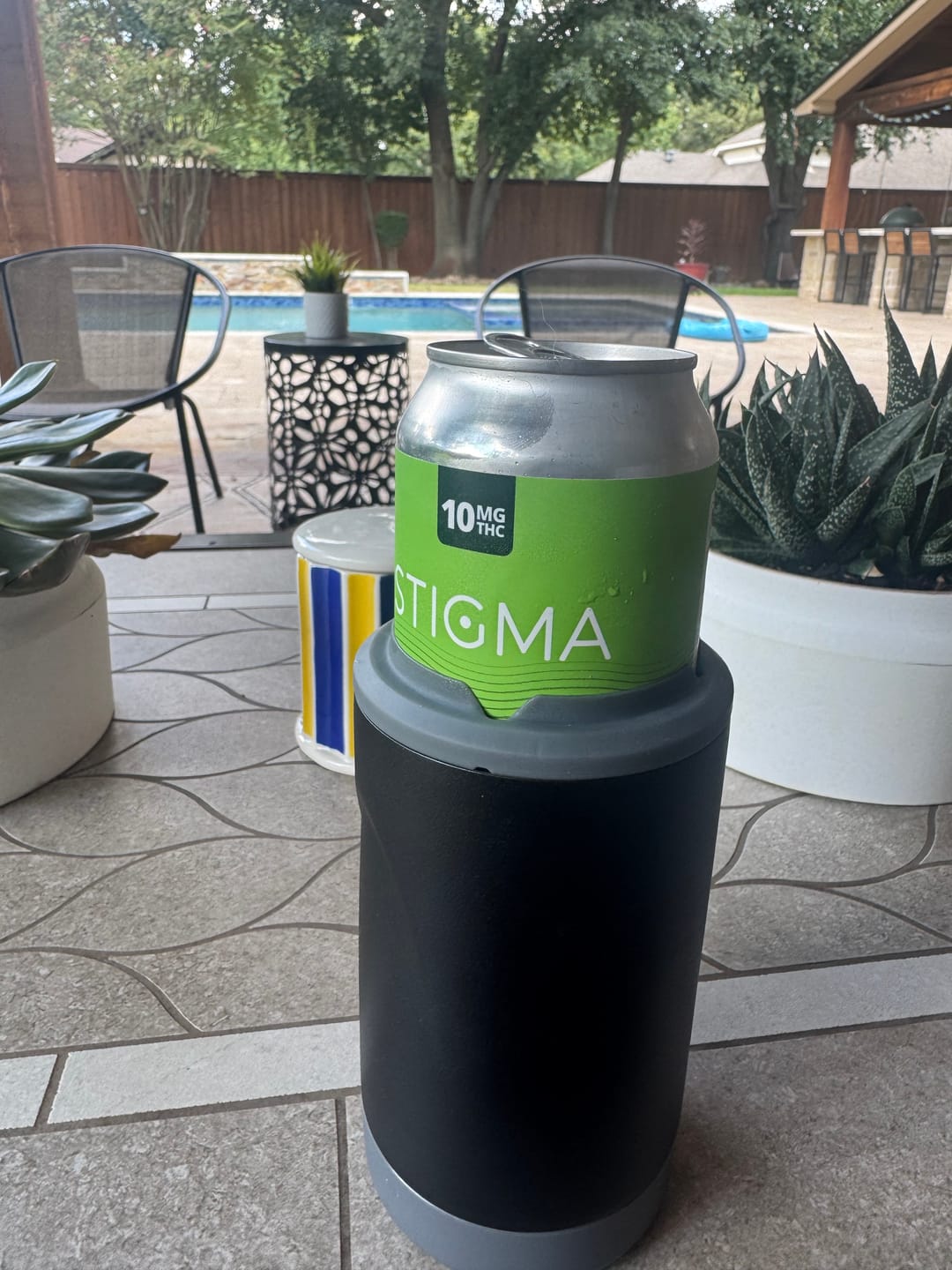 Customer photo review of 10mg THC Lime Seltzer Water (16oz)