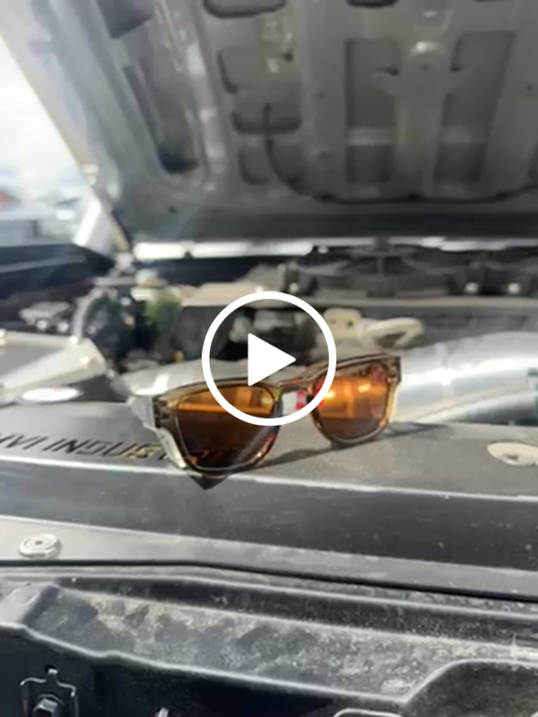 Customer video review of Franks Olive Frame / Brown Polarised Safety Glasses