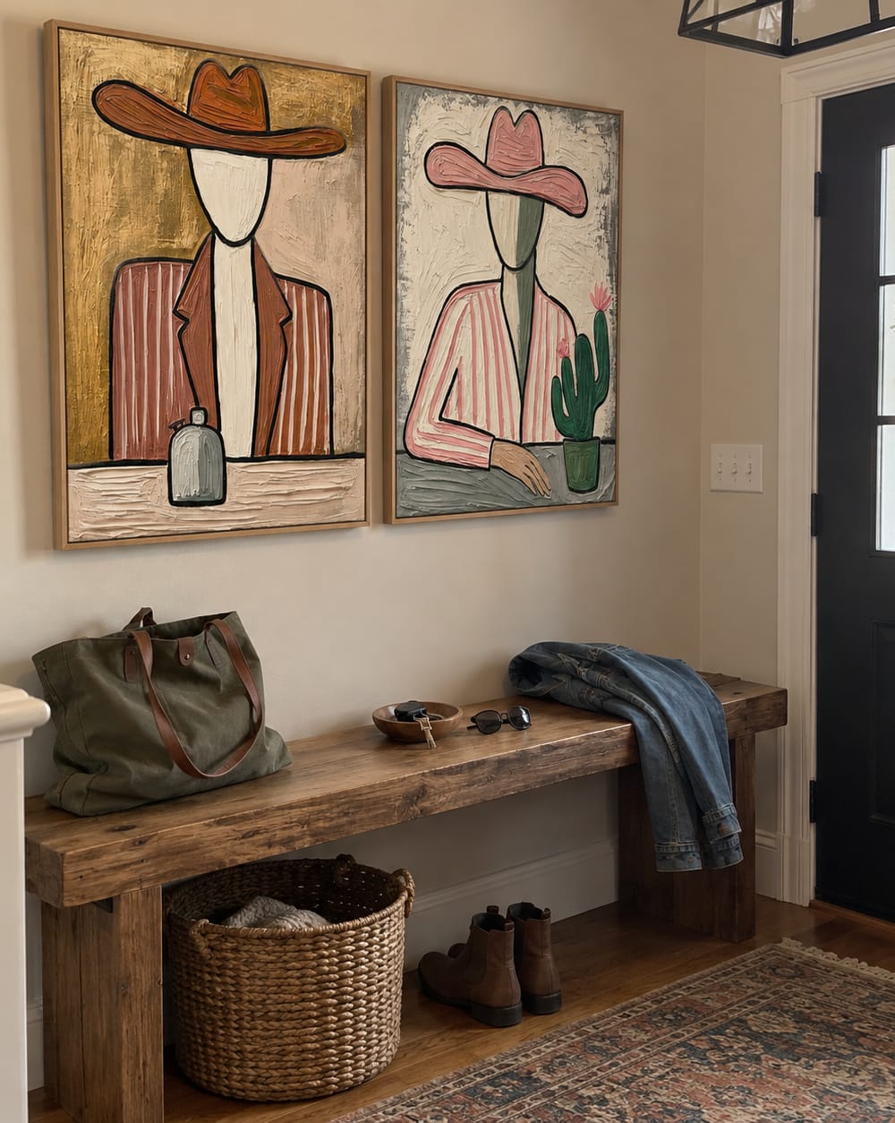 Customer photo review of Desert Pair-Cowboy Portrait Painting Set